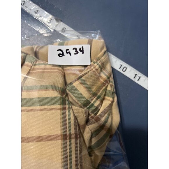 Lauren Ralph Lauren Womens Shirt Medium Bei Plaid Cotton Button-Down - Picture 10 of 10